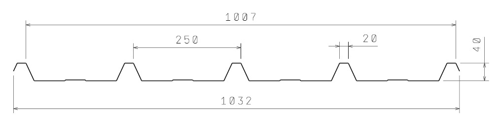 Metrapan trapez 40 skica
